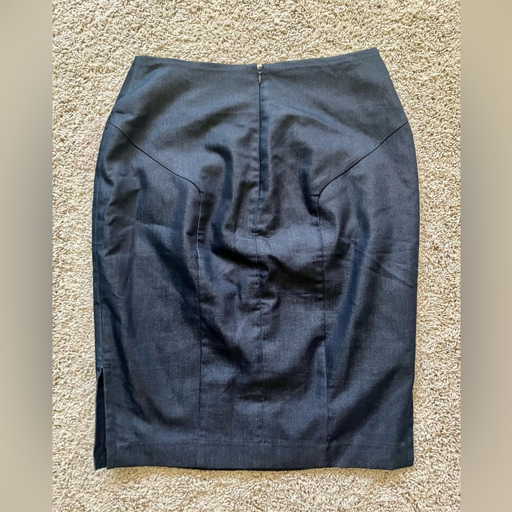 Mossimo Dark Blue Pencil Skirt in Size 4 - Picture 2 of 4